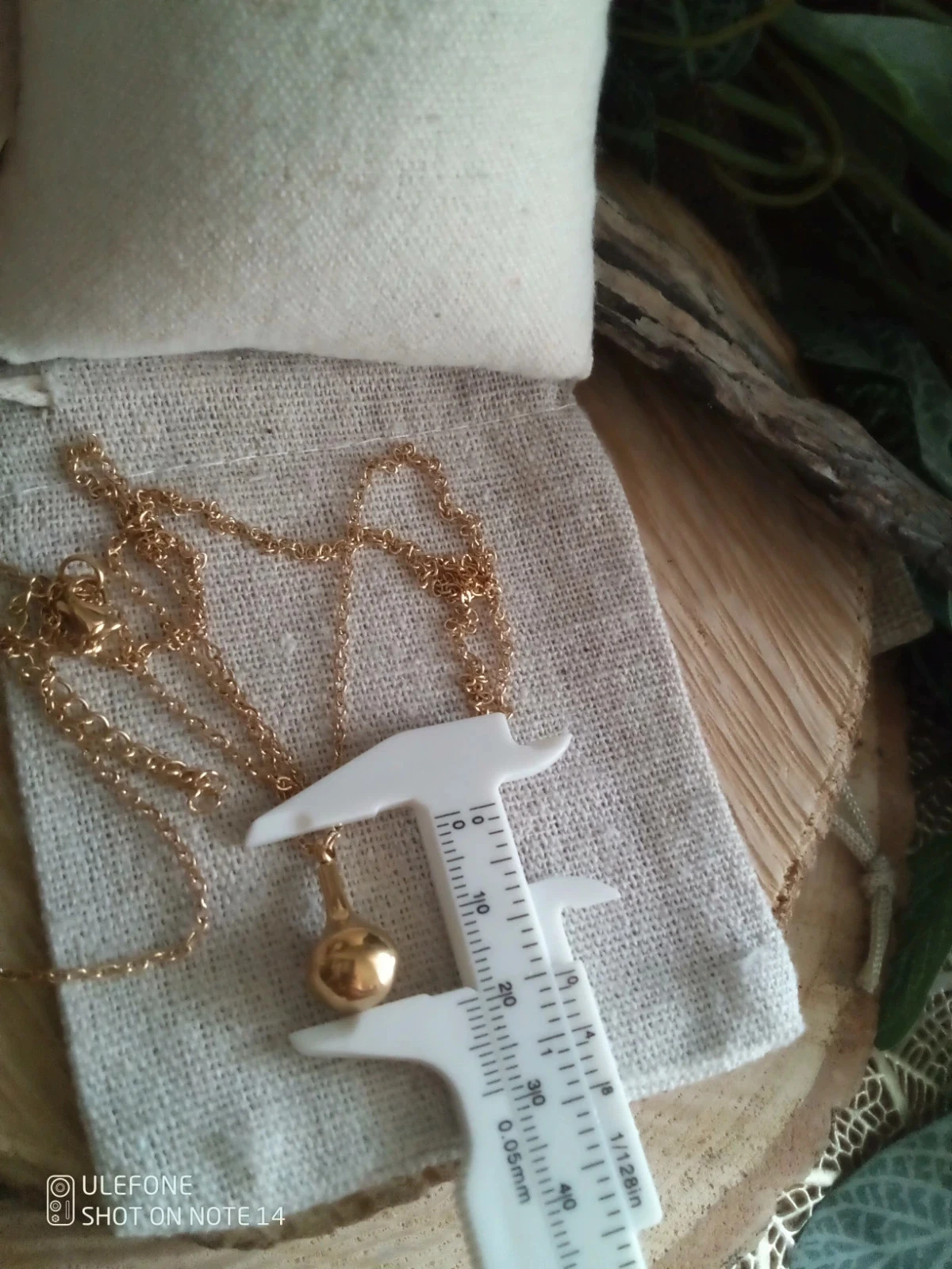 Collier sautoir pendentif doré – photo 3